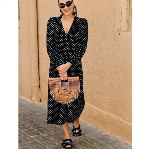 ZARA Polka Dot Jumpsuit - Picture 2 of 9